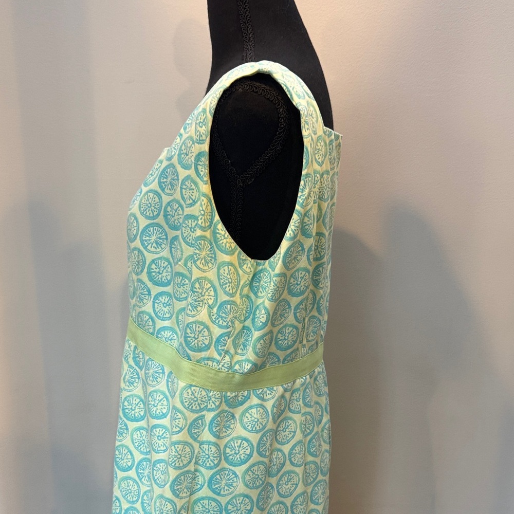 fresh produce Mint Green Blue Lemon Printed Midi Dress - Picture 3 of 6
